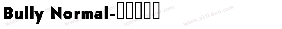 Bully Normal字体转换